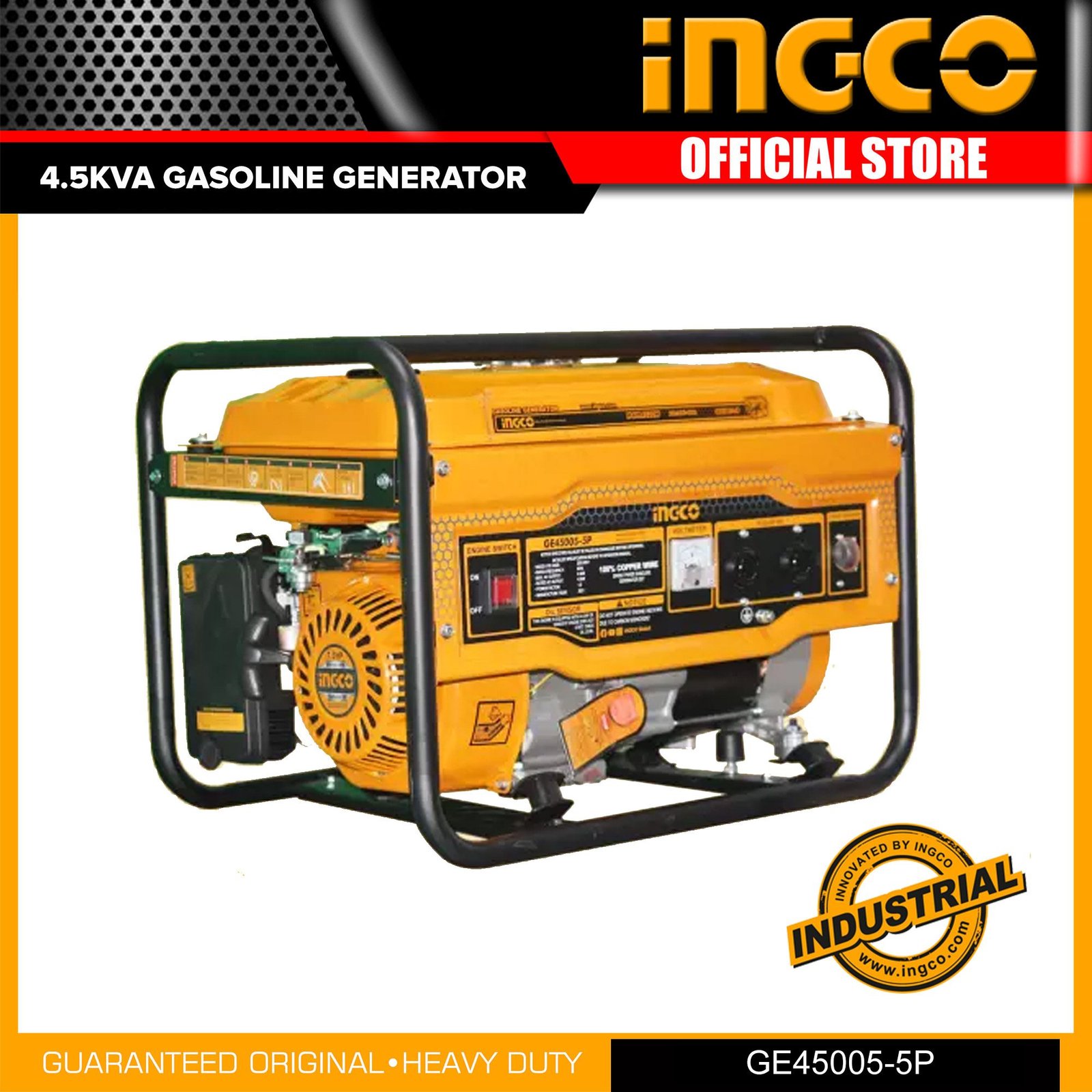 INGCO Gasoline Generator 4 5KVA 7 5HP 100 Pure Copper Electrician