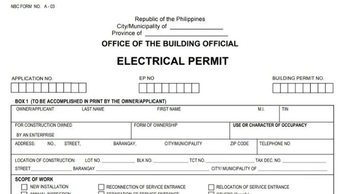 Electrical Permit | Electrician Philippines