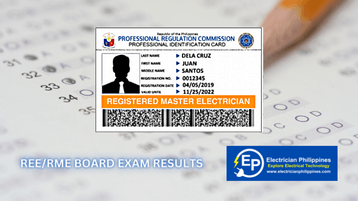 REE/RME Board Exam Results | Electrician Philippines