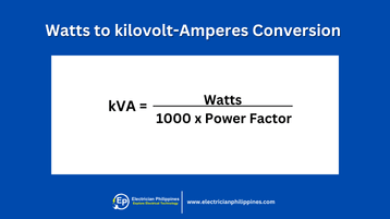 Watts (W) to kilovolt-Amperes (kVA) Calculator | Electrician Philippines